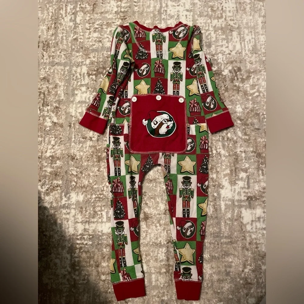 Bucees Holiday Nutcracker Kids Footless Pajamas size 5T